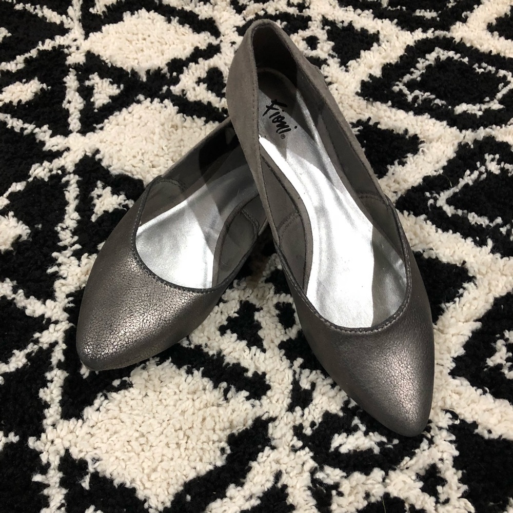 Grey flats.